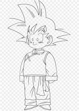Goten Coloring Pages Goku Gotenks Trunks Line Popular sketch template