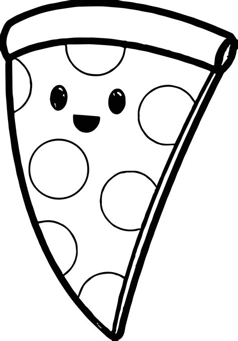 printable pizza coloring pages