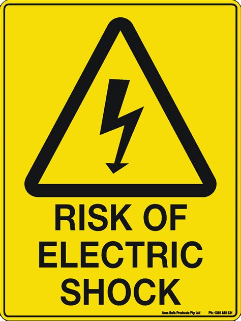 caution sign risk  electric shock