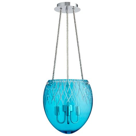 Aqua Glass Pendant Light