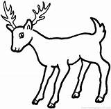 Coloring Buck Pages Getcolorings Deer Color Tailed sketch template