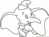 Dumbo Coloring Happy Pages Coloringpages101 Color Cartoon sketch template