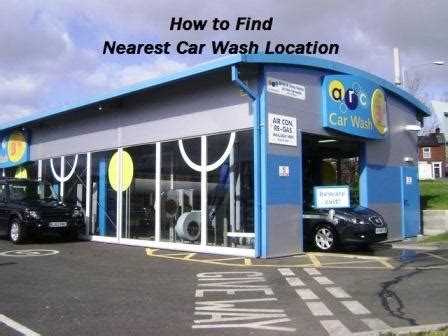 find nearest car wash location car detailing