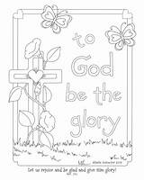 Coloring Pages Easter Sunday School Printable Glory Bible Kids God Sheets Colouring Printables Religious Food Christian Kolorowanki Lord Gives Verse sketch template