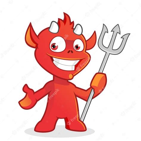 premium vector cute devil cartoon character