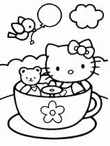 Print Coloring Kitty Fargeleggingsark Fargelegge Tegninger Hello Disney sketch template