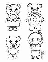 Puppets Goldilocks Bears Three Stick Coloring Puppet Color Popsicle Cut Bear Teacherspayteachers Story Retell Activities sketch template