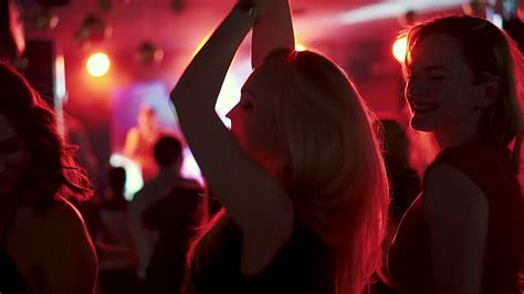 friends dancing in spotlight at disco in stock footage sbv 331224401