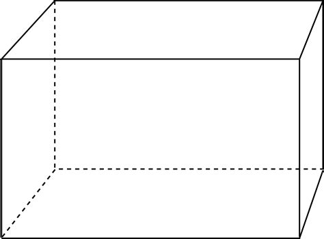 rectangular prism clipart