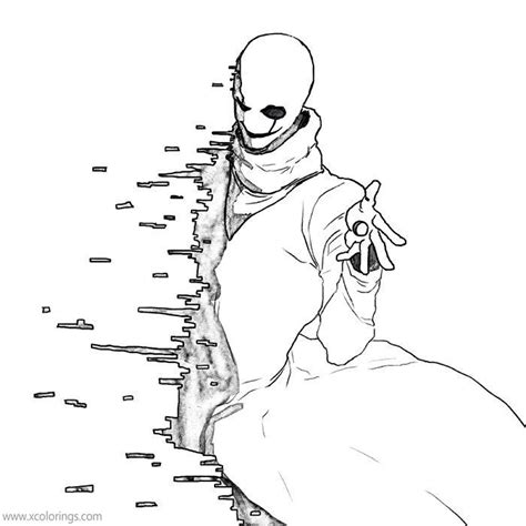 gaster coloring pages  artist bangspi xcoloringscom