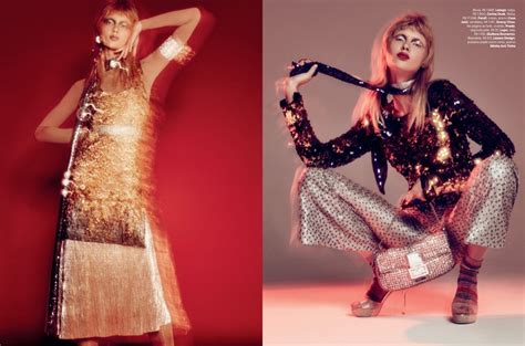 Yana Trufanova Shines In New Season Metallics For Vogue Brazil