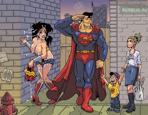 Superhero Nasty Alley Sex Superman And Wonder Woman Hentai