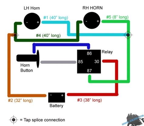 horn wiring diagram  relay