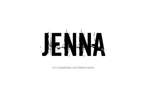 jenna name tattoo designs