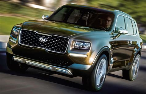 kia telluride concept previews premium  seat suv image