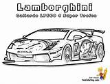 Lamborghini Coloring Cars Pages Super Relentless Gallardo Trofeo Side Boys Rich Colouring Car Kids Lambo Yescoloring Race Lp560 sketch template