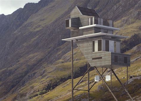 futuristic  sustaining house concept  stilts