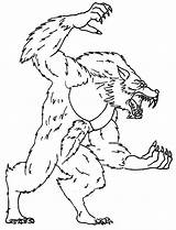 Werewolf Goosebumps Wolfman Getcolorings sketch template