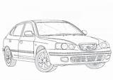 Hyundai Elantra Xd 2000 2005 2006 2010 Aerpro Accent Rb sketch template