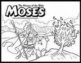 Coloring Bible Pages Heroes Moses Burning Bush Exodus School Sunday Sheets Judges Para Biblia Escuela Dominical Sheet Niños Preschool Ot sketch template