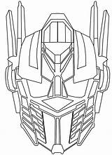 Optimus Prime Coloring Head Pages Face Sketch Drawing Kids Printable Color D124 Print Template Redbubble Getcolorings Colori Read sketch template