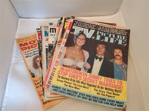 Lot Of Vintage Tabloid Celebrity And Tv Magazines 1970s Etsy
