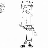 Phineas Ferb Buford sketch template
