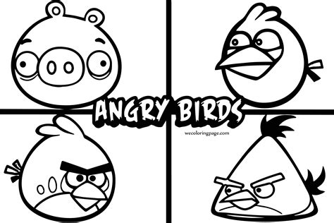 angry birds character coloring page wecoloringpagecom