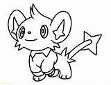 Shinx Smiling Coloring Pages Printable Pokemon Categories sketch template