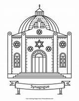 Hanukkah Synagogue Primarygames sketch template