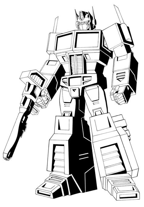 optimus prime printable transformers coloring pages