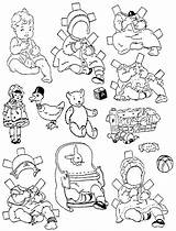 Paper Baby Doll Dolls Clothes Nelda Coloring Pages Colouring Her Cut Toys Visit Templates Mostly Too sketch template