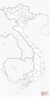 Vietnam Coloring Map Pages Printable sketch template