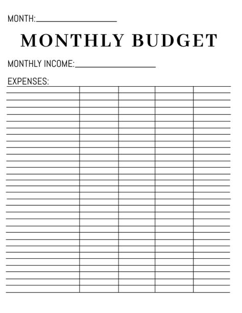 copy  monthly budget template postermywall