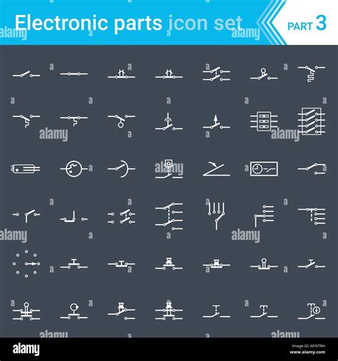 elettrici ed elettronici  icone schema elettrico  simboli