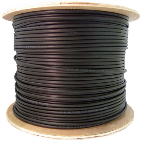 ft black plenum  strand indooroutdoor fiber optic cable