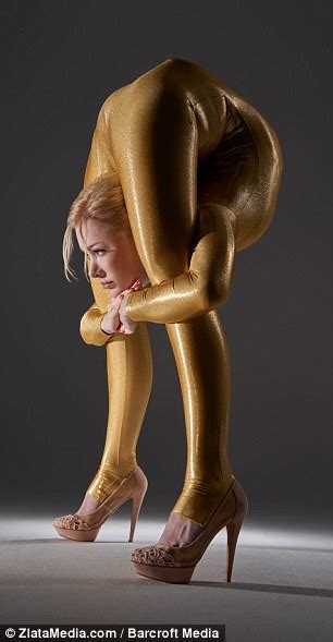 world s bendiest woman zlata in jumpsuit to show off contortion