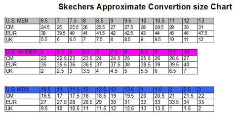 buy skechers size chart  discounted