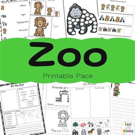 zoo animal activities  preschoolers kindergarteners fun  mama