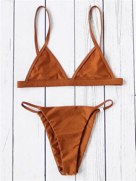 Sexy Triangle Bikini Set Shein Sheinside