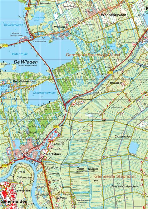 digitale topografische kaart  oost zwolle kaarten en atlassennl