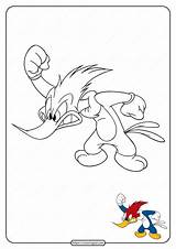 Woody Woodpecker sketch template