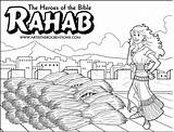Rahab Bible Coloring Heroes sketch template