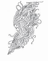Coloring Pages Nouveau Hair Place Curly Mac Deco Printable Gypsy Hairstyle Awesome Value Color Sheets Colouring Getcolorings Getdrawings Print Mucha sketch template
