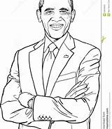 Obama Coloring Michelle Barack President Printable Color Getcolorings sketch template