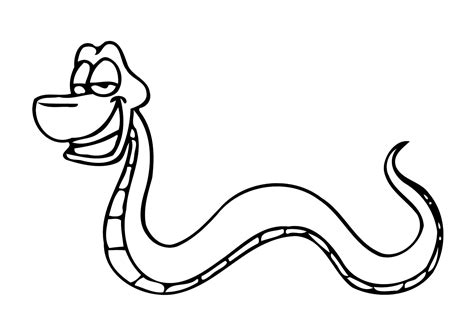 snake colouring picture clipart