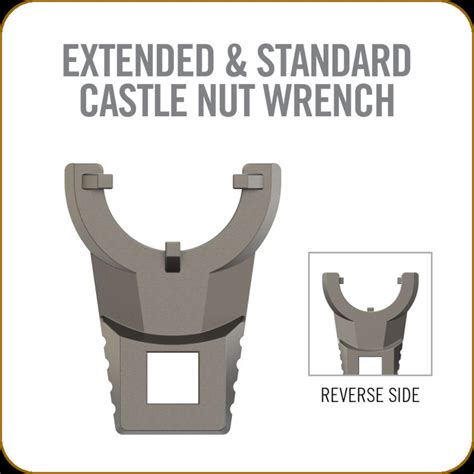 real avid master fit ar extended  standard castle nut wrench fits  drive torque