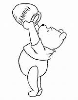 Pooh Winnie Coloring Pages Drawing Bear Printable Baby Visit Honey sketch template