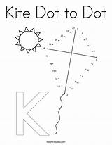 Dot Kite Coloring Built California Usa sketch template