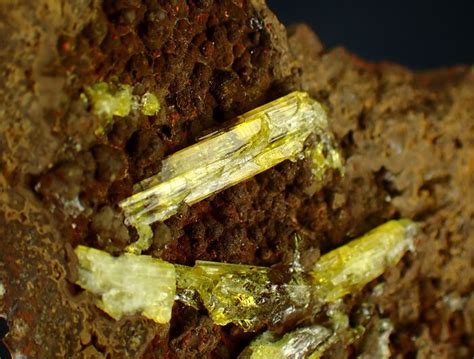 reserve price rare legrandite vivid yellow crystals  catawiki
